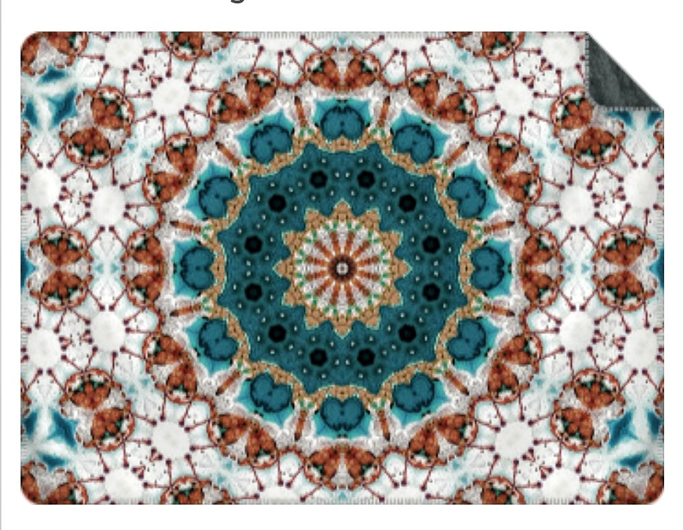 Stor sammetslen Filt - Design By Helena Mernissi