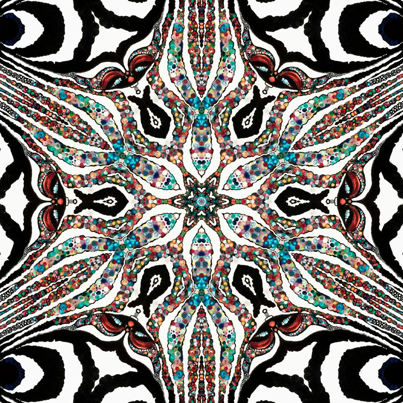 ZEBRA STYLE NR K183 -Unika Kuddfodral i sammet - Design By Helena Mernissi