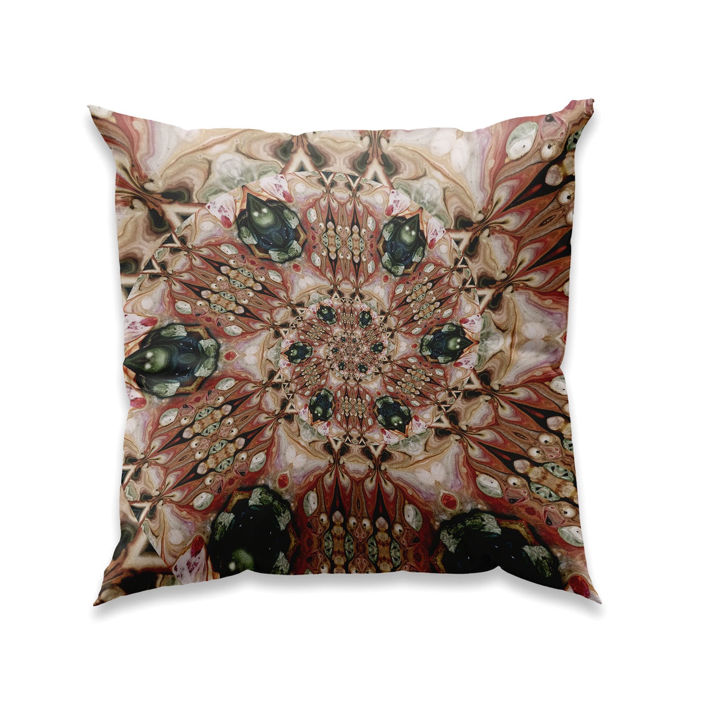RETRO BOHO PASTEL-NR K198-Unika Kuddfodral- Design By Helena Mernissi