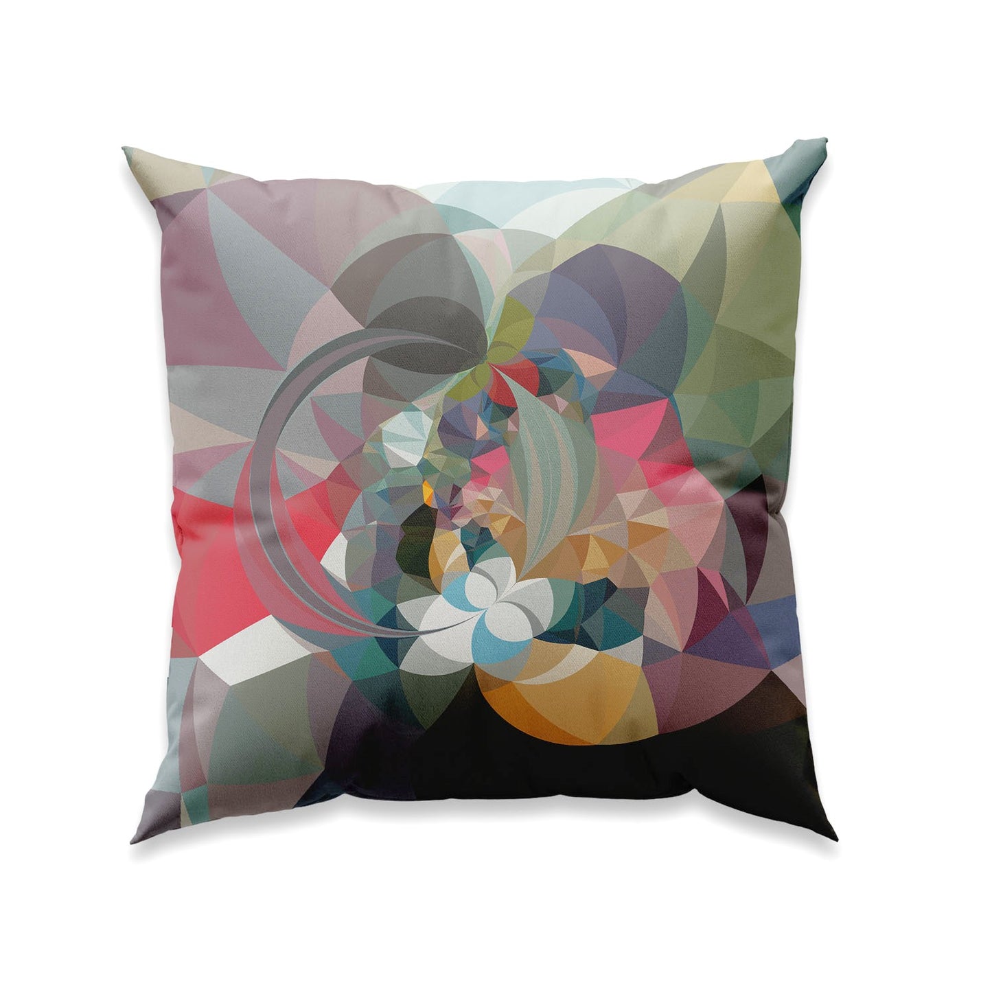 RETRO - COLORFUL - NR K72 - Unique cushion cover in velvet - Design By Helena Mernissi