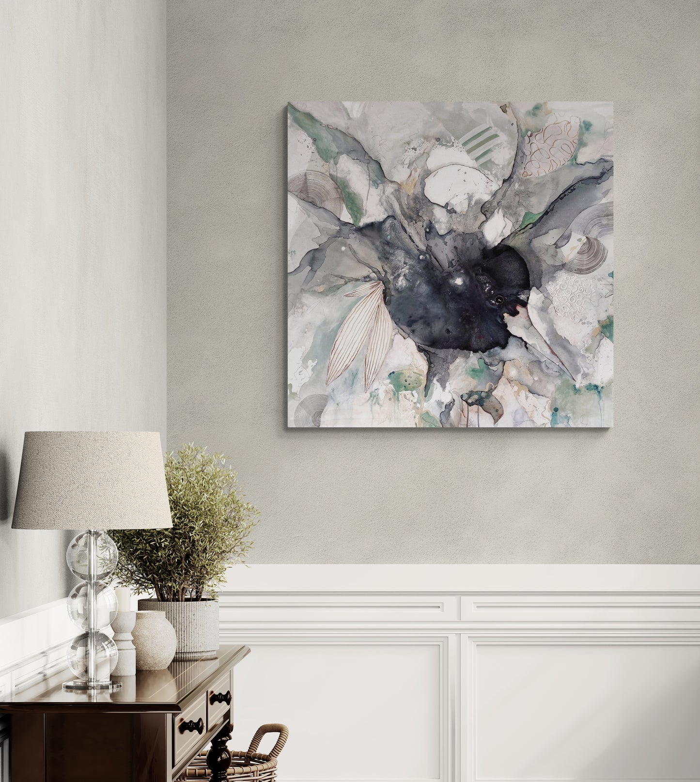 AERIAL 100x100 cm-djup 4 cm