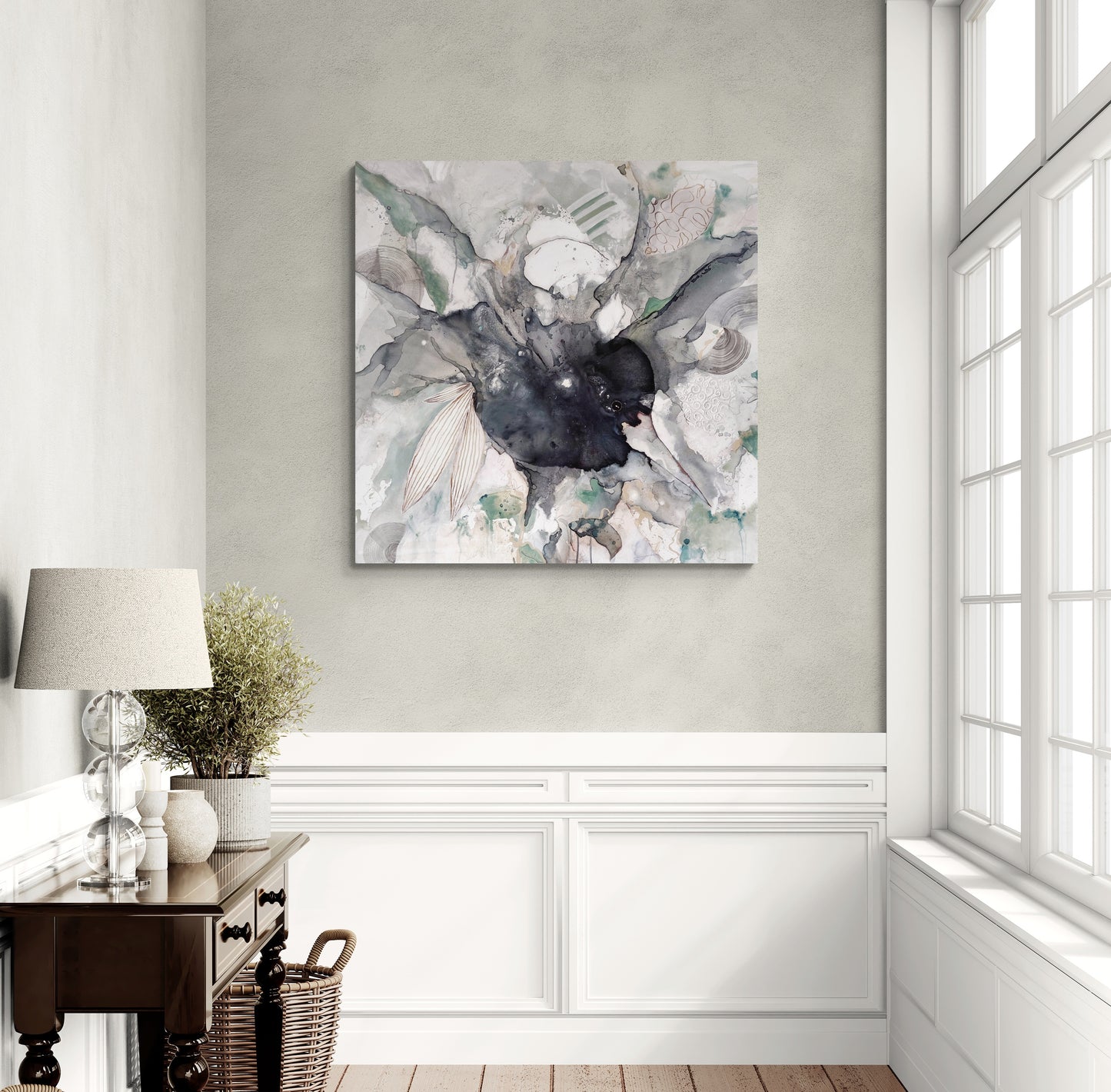 AERIAL 100x100 cm-djup 4 cm