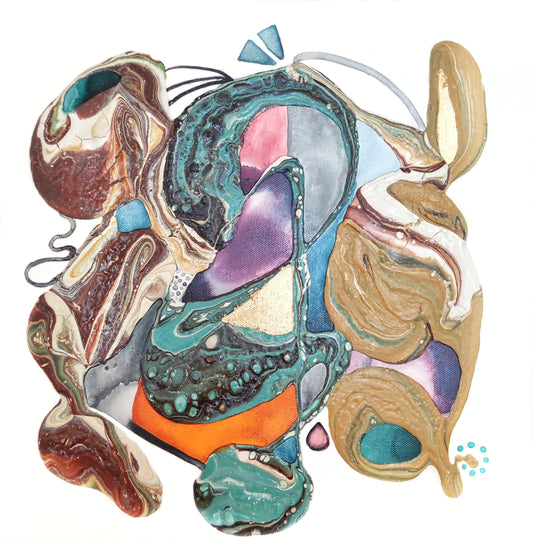 LOWTIDE MOMENT 40 X 40 cm 4 cm djup