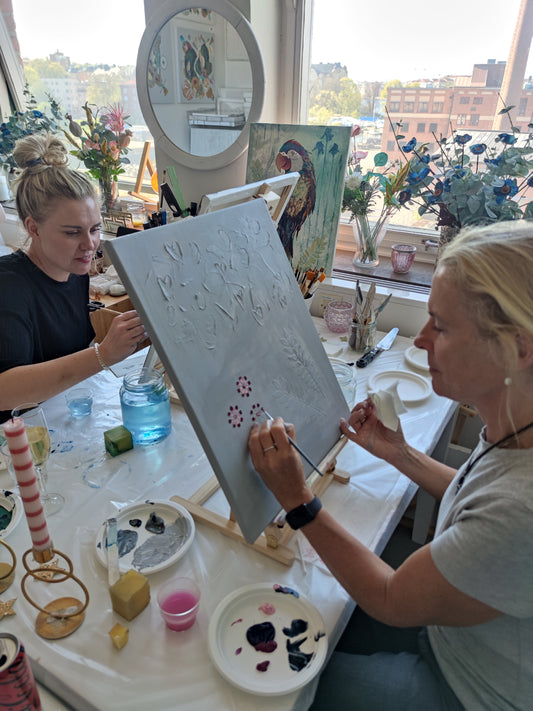 Skapa och skåla – kreativa kvällar i min ateljé 58