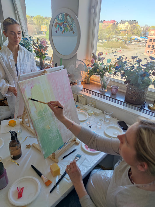 Skapa och skåla – kreativa kvällar i min ateljé 55