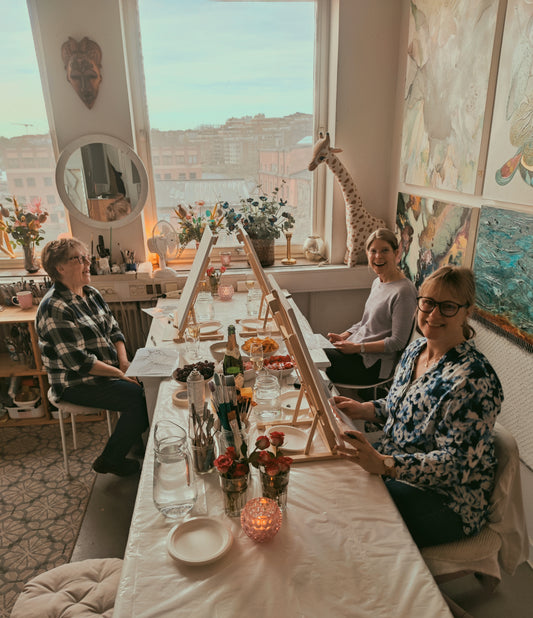 Skapa och skåla – kreativa kvällar i min ateljé 21