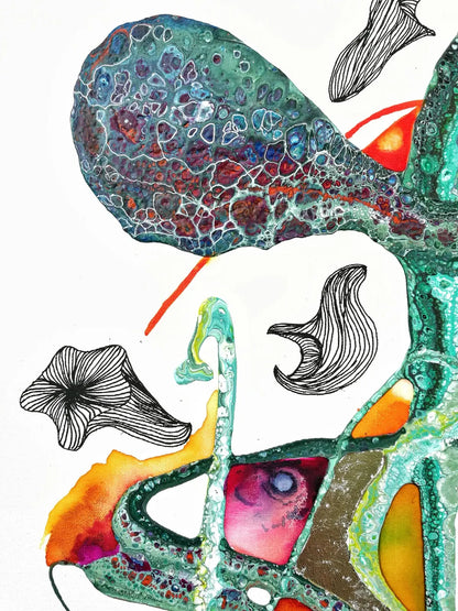 LAVA OF THE SEA  60x80cm djup 4cm