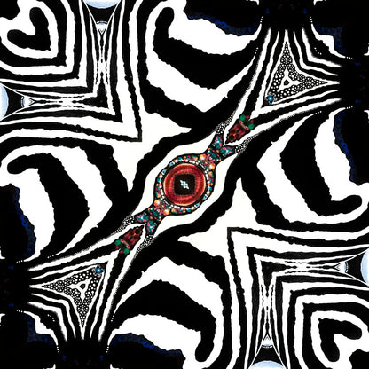 ZEBRA STYLE NR K186 - Unika Kuddfodral i sammet - Design By Helena Mernissi