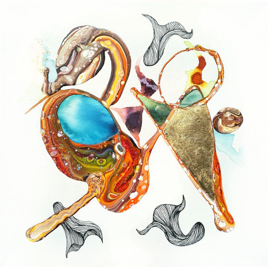 SPRING OF GOLD 40x40x4cm