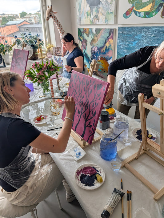 Skapa och skåla – kreativa kvällar i min ateljé 9